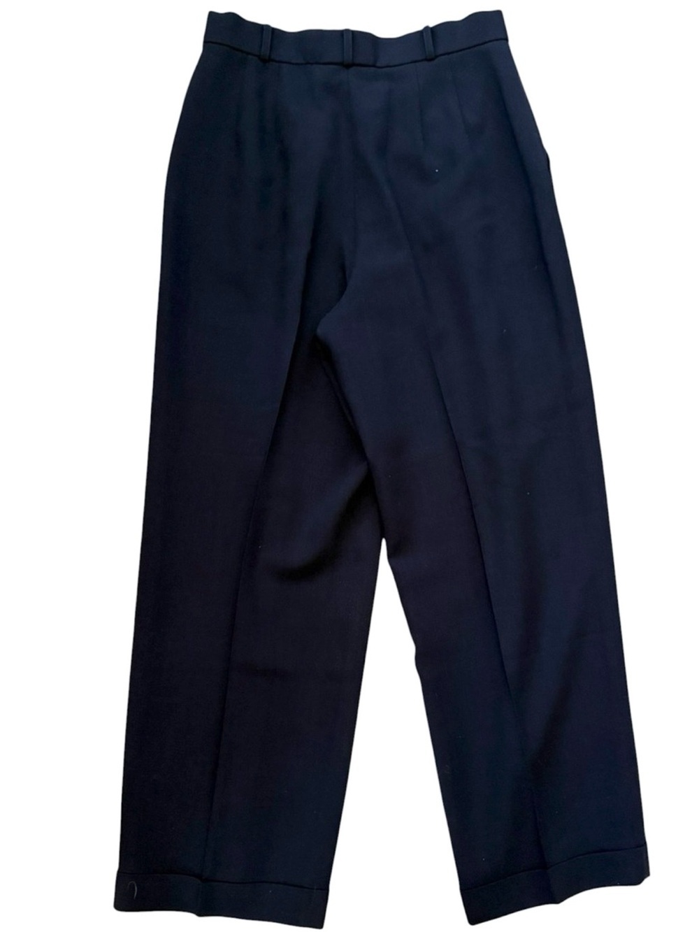 Worth Petite Navy Wide Leg Trousers Size 10P - Picture 3 of 4